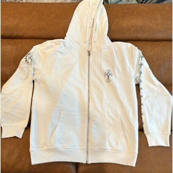 Chrome Hearts Other - Chrome Hearts White and Black Vertical Arms Crosses Men’s Size Large